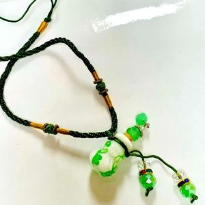 Murano Glass Keepsake Bottle Necklace